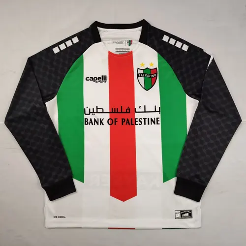 2025/2026 Manga Larga Camiseta de Fútbol Local Palestina Calidad Tailandesa