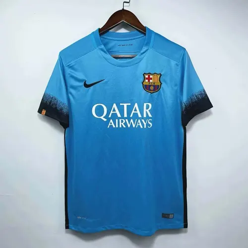 2015/2016 Retro Barcelona Third Away Camisa de Futebol Qualidade Tailandesa