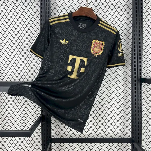 2025/2026 Bayern Munich 125e Anniversaire Édition Noire Maillot de Football Qualité Thaï