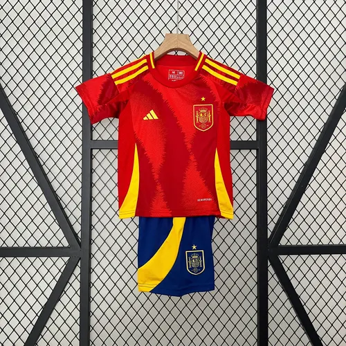 2024 España Camiseta de Fútbol Local AAA Grado Aficionado Talla Infantil