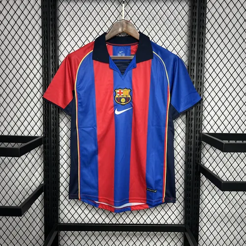 Camisa de Futebol Retrô Barcelona Casa 2004/2005 Qualidade Tailandesa
