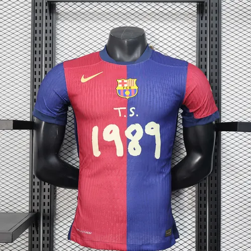 2025/2026 Player Version Barcelona Home 1989 Advertise Football Jersey AAA fan-grade