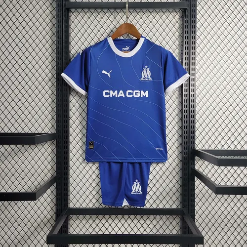 2023/2024 Olympique de Marseille Away Football Shirt AAA fan-grade Kids Size
