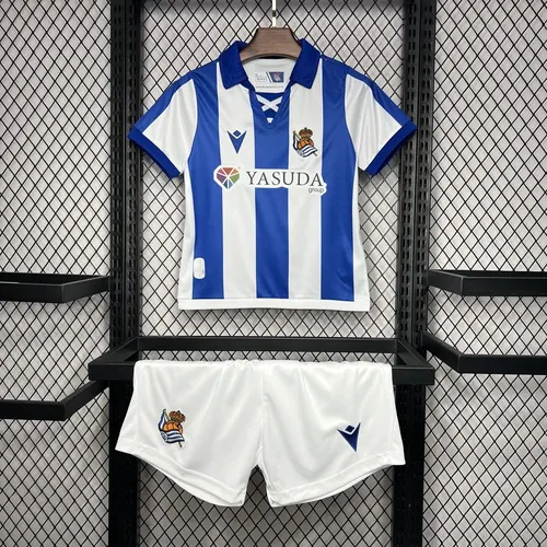 2024/2025 Real Sociedad Home Football Jersey fan-grade Kids Size