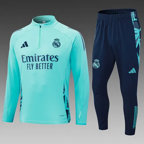 Chándal de Entrenamiento Real Madrid Verde Claro 2024/2025 Calidad Tailandesa