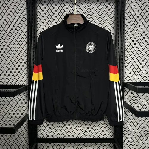 2024-2025 Germany Windbreaker Soccer Jersey Black