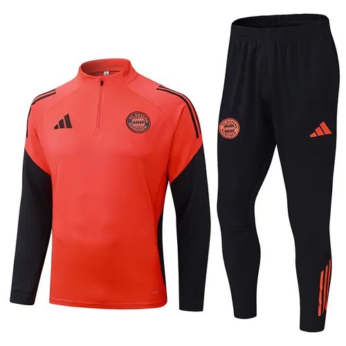 Ensemble Survêtement Mi-Tige Bayern Munich Orange 2025/2026 Qualité Thaï