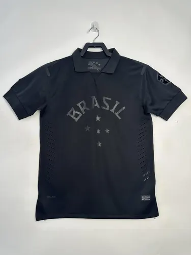 2013-2014 Retro Brazil black Soccer Jersey AAA fan-grade — view 1