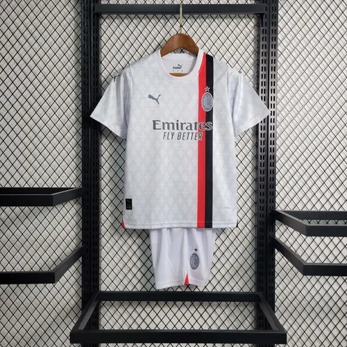 2023/2024 AC Milan Extérieur Maillot de Football Qualité Thaï Taille Enfant