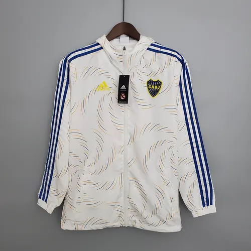 Windbreaker White Boca Juniors Jersey AAA fan-grade — view 1