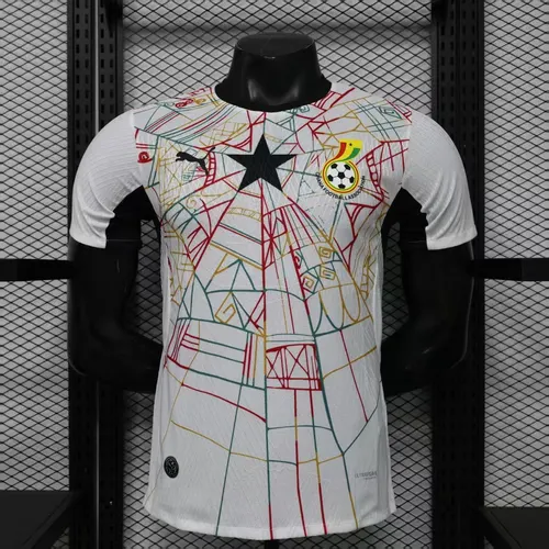 Camisa de Futebol Casa Seleção Nacional Gana 2026 Versão Jogador AAA qualidade fã