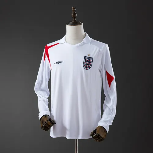 2006 Retro England Home Long Sleeve Jersey AAA fan-grade