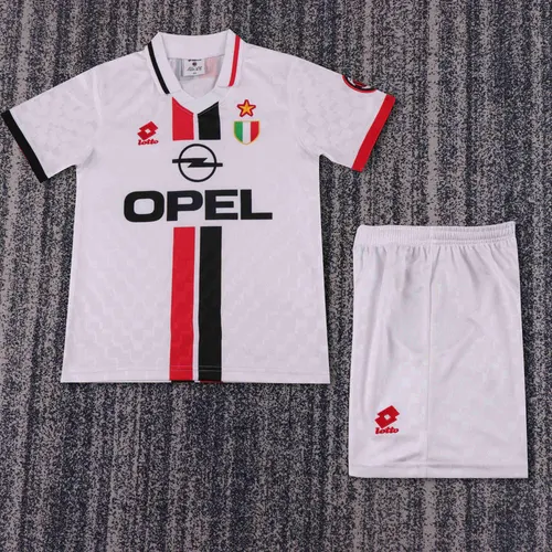 Maillot de football extérieur rétro AC Milan 1996-1997 Qualité Thaï Taille Enfant