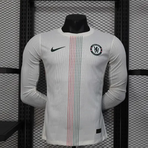 2025/2026 Long Sleeves Chelsea Away Player Version Football Shirt AAA fan-grade