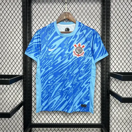 2024/2025 Corinthians Goalkeeper Blue Jersey AAA fan-grade