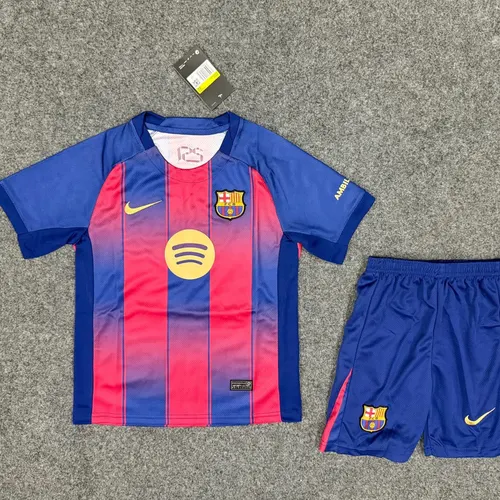 2025/2026 バルセロナ ホーム01 サッカージャージ タイ品質 キッズサイズ