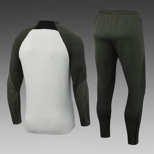 2023/2024 Barcelona Chándal de Entrenamiento de Media Cremallera Gris Camiseta Set — view 2