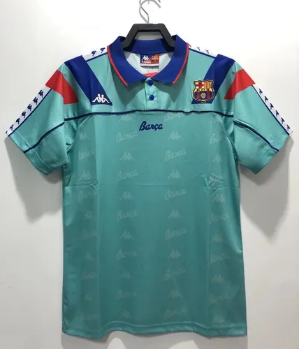 1992/1995 Camisa de Futebol Visitante Retrô Barcelona Qualidade Tailandesa