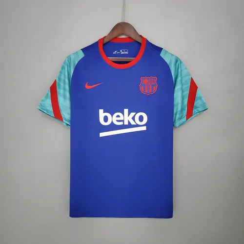 Camiseta de Entrenamiento de Barcelona 2021/2022 Azul y Verde — view 1