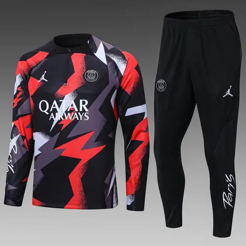 2022/2023 PSG パリ・サンジェルマン ハーフプル トレーニングスーツ レッドグレー カモフラージュ セット