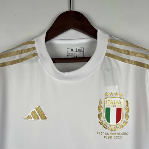 2023 Italy 125th Anniversary White Soccer Shirt — view 3