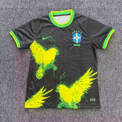 2025/2026 Brazil Birdie Black Football Shirt AAA fan-grade
