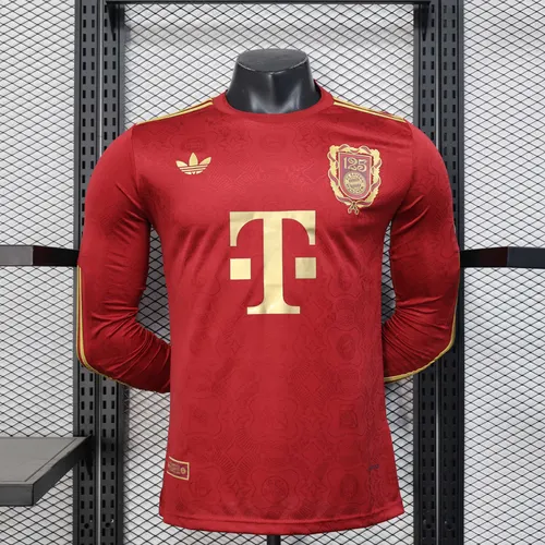 2025-2026 Long Sleeves Bayern Munich 125th Anniversary Edition Player Version Football Shirt AAA fan-grade