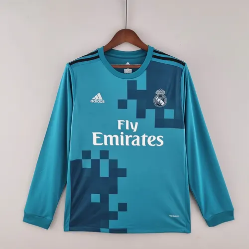 2017/2018 Retro Long Sleeve Real Madrid Third Away — view 1