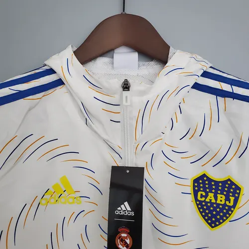 Windbreaker White Boca Juniors Jersey AAA fan-grade — view 3