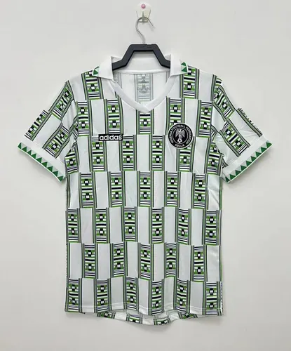 Camisa de Futebol Fora Retrô Seleção Nigeriana 1994 Qualidade Tailandesa