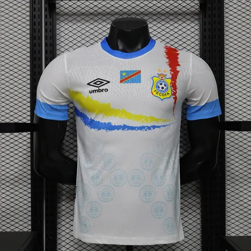 Camiseta de Fútbol Visitante Blanco Congo Versión Jugador 2026 AAA calidad fan