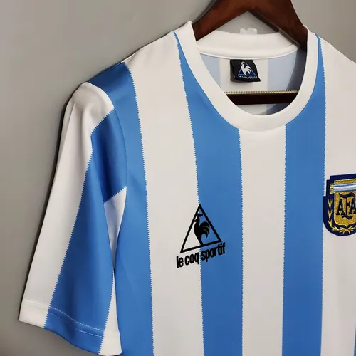 1986 Retro Argentina National Team Home Jersey — view 6