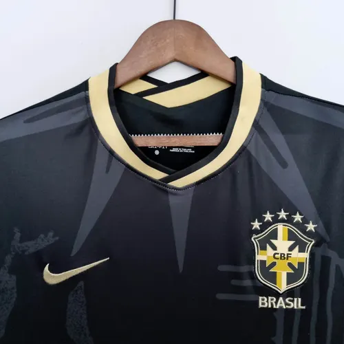 2022 Brazil Special Edition Black Soccer Jersey — view 3