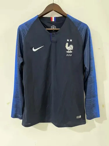 2018 Retro Long Sleeve France Home Football Shirt AAA fan-grade