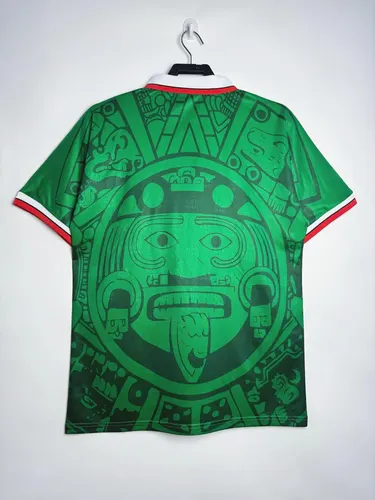 1998 Retro Mexico Home Soccer Jersey AAA fan-grade — view 2