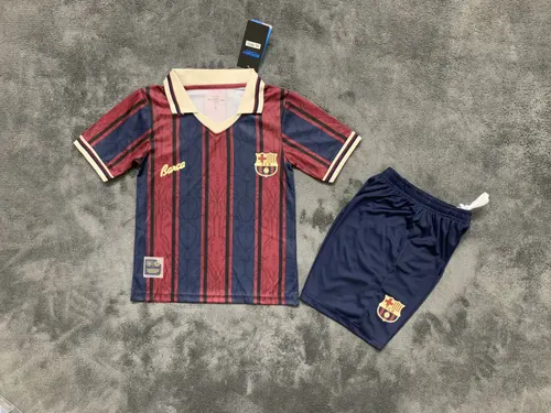 2025/2026 Barcelona 125周年記念バージョン フットボールジャージ タイ品質 キッズサイズ