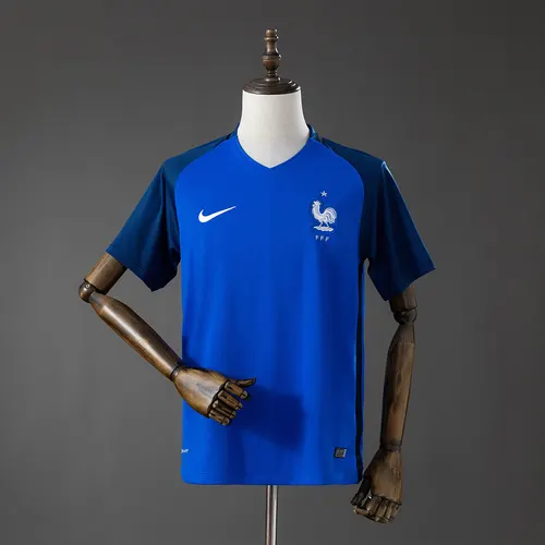 2016 Retro Francia Local Camiseta AAA calidad aficionado — view 1