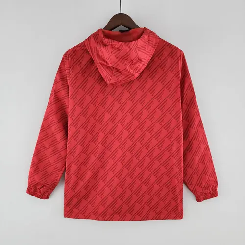 2022/2023 Manchester United Windbreaker Red White Edge — view 2