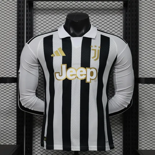 2026/2027 Long Sleeve Player Version Juventus Home Football Jersey 1:1 Thai Quality