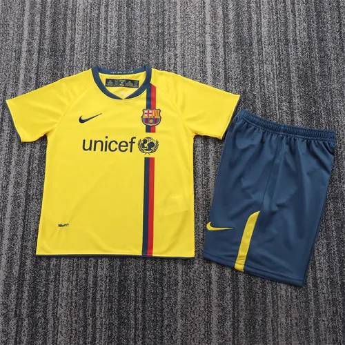2008/2009 レトロ バルセロナ アウェイ サッカーシャツ タイ品質 キッズサイズ