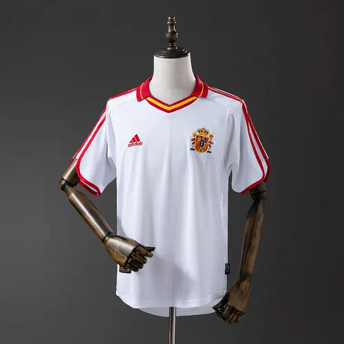 Maillot rétro 2000 Espagne Extérieur AAA qualité fan — view 1