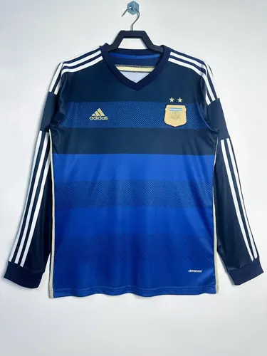 2014 Retro Long Sleeve Argentina National Team Away Jersey AAA fan-grade