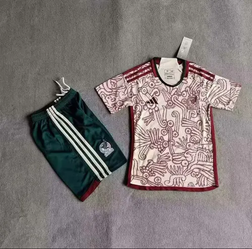 Maillot extérieur Mexique Coupe du Monde FIFA 2022 Taille enfant