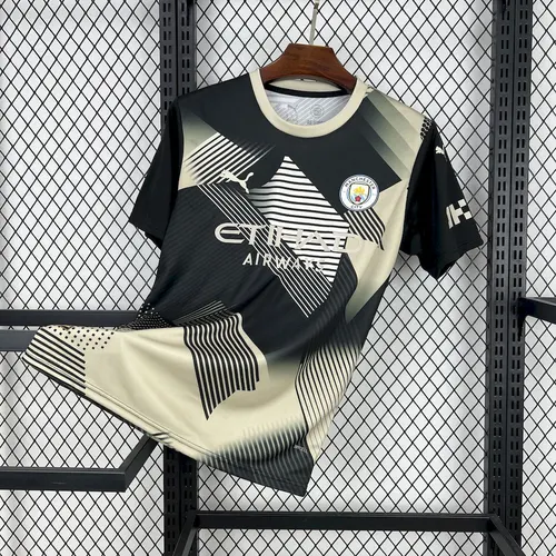 2025/2026 Manchester City Black And Yellow Concept Version Football Jersey AAA fan-grade