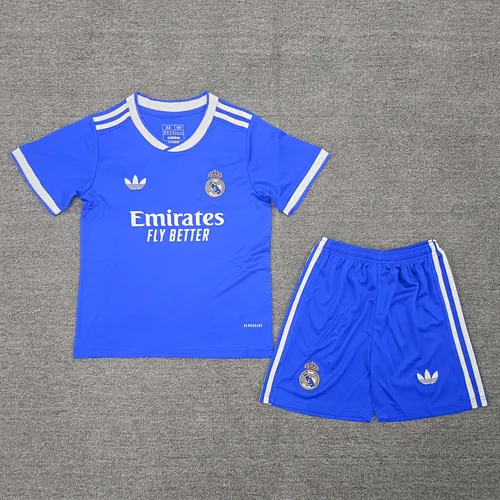 2025/2026 Real Madrid Second away Football Jersey AAA fan-grade Kids Size