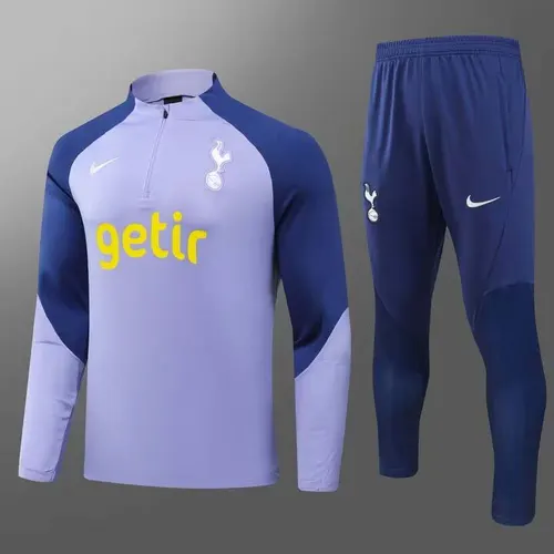 2023 Tottenham 하프풀 트레이닝 수트 퍼플 저지 태국 퀄리티 세트