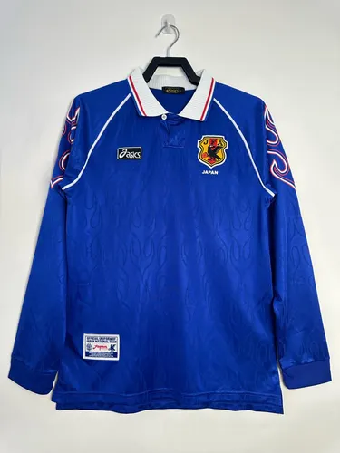 1998 Retro Camiseta Local Japón Manga Larga Calidad Tailandesa