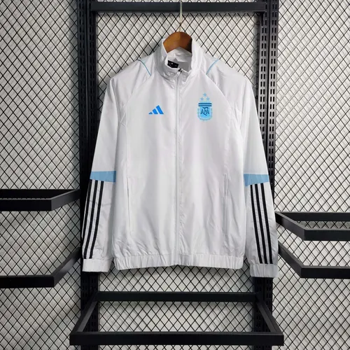 2023 Argentina Soccer Jersey Windbreaker white — view 1