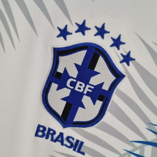 Camisa de Futebol 2022 Brasil Clássica Branca — view 7