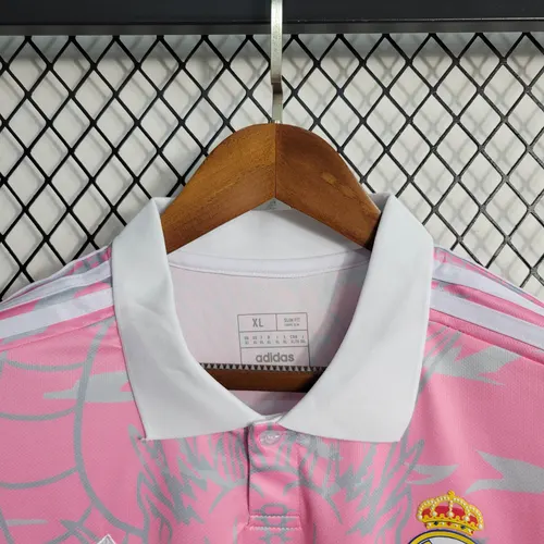 2023/2024 Real Madrid Chinese Dragon Pink Football Shirt AAA fan-grade — view 7